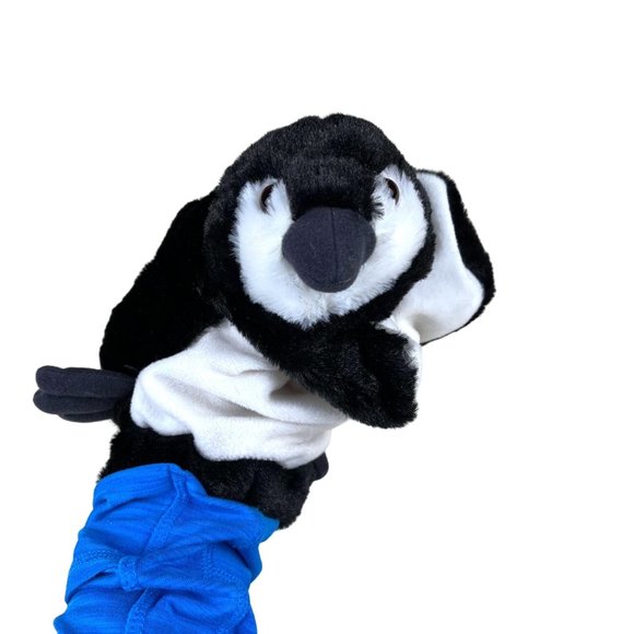 Dream USA Penguin Plush Hand Puppet 12" Preschool Pretend Play - Picture 1 of 7
